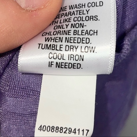 Croft & Barrow Blouse Casual Short Sleeve Lace Pull over Crewneck Stretch Top - Picture 4 of 6